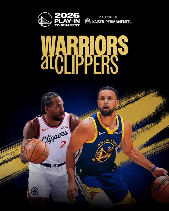 AYX GAMES-流量对决！勇士官方晒库里伦纳德海报预热与快船的附加赛